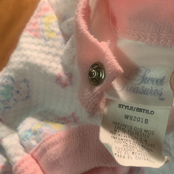 Sweet treasures baby footed jumper size 0-3 months - Picture 4 of 8